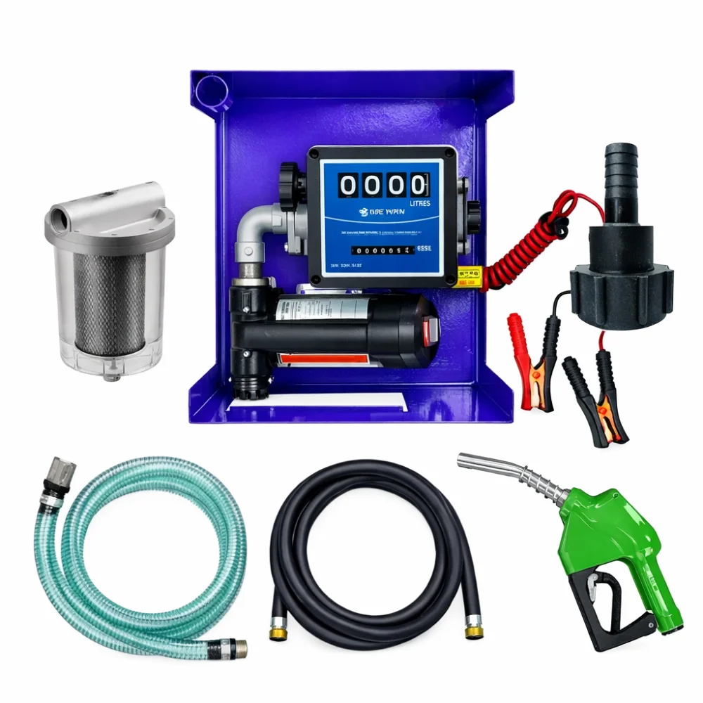 Bomba de Abastecimento Para Diesel 12V 40LPM Bico Automático, Filtro e Adaptador - Bremen-REF88304