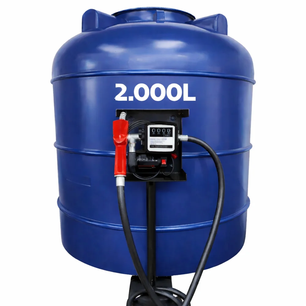 Bomba de Abastecimento Para Diesel 220V 60Lpm Com Tanque Reservatório de 2.000 Litros - Grein-TG2000