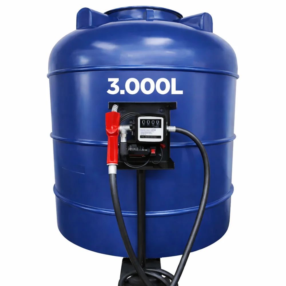 Bomba de Abastecimento Para Diesel 220V 60Lpm Com Tanque Reservatório de 3.000 Litros - Grein-TG3000