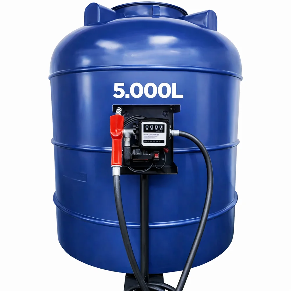 Bomba de Abastecimento Para Diesel 220V 60Lpm Com Tanque Reservatório de 5.000 Litros - Grein-TG5000