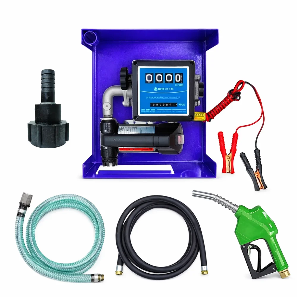 Bomba de Abastecimento Para Óleo Diesel 12V 40LPM com Bico Automático e Adaptador - Bremen-REF88302