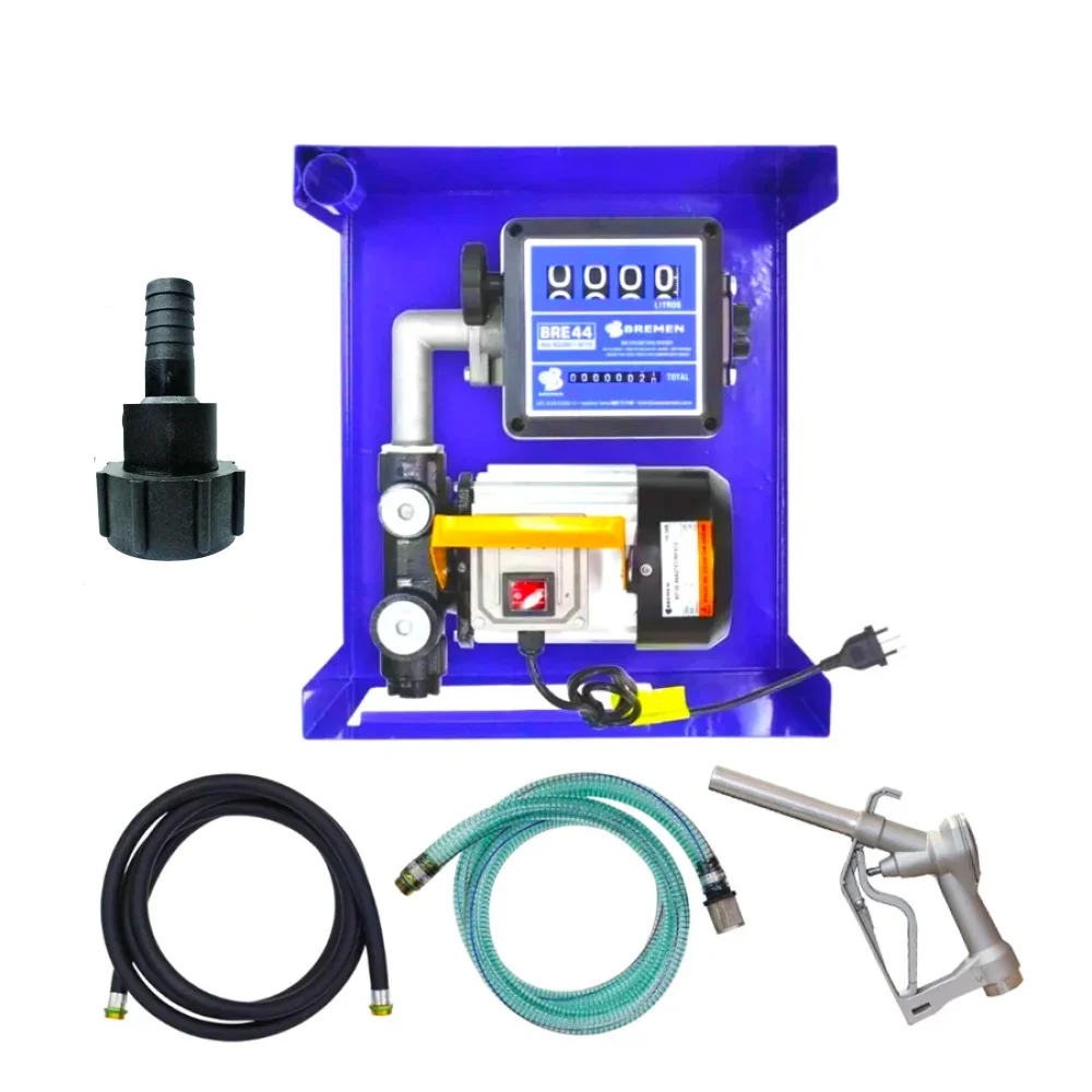 Kit Bomba de Abastecimento Diesel 60Lpm 220v com Adaptador para Reservatório - Bremen
