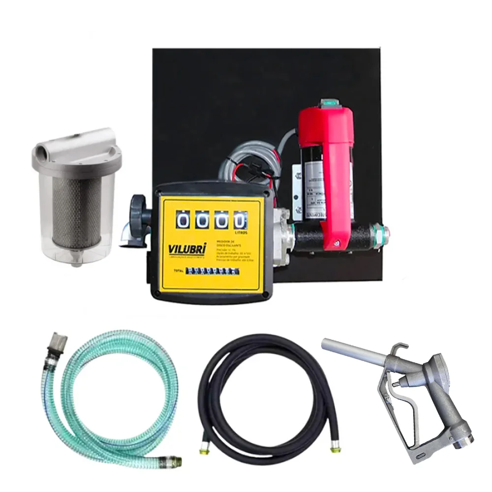 Bomba de Abastecimento Para Óleo Diesel 12V 40LPM com Filtro de Particulas- Vilubri