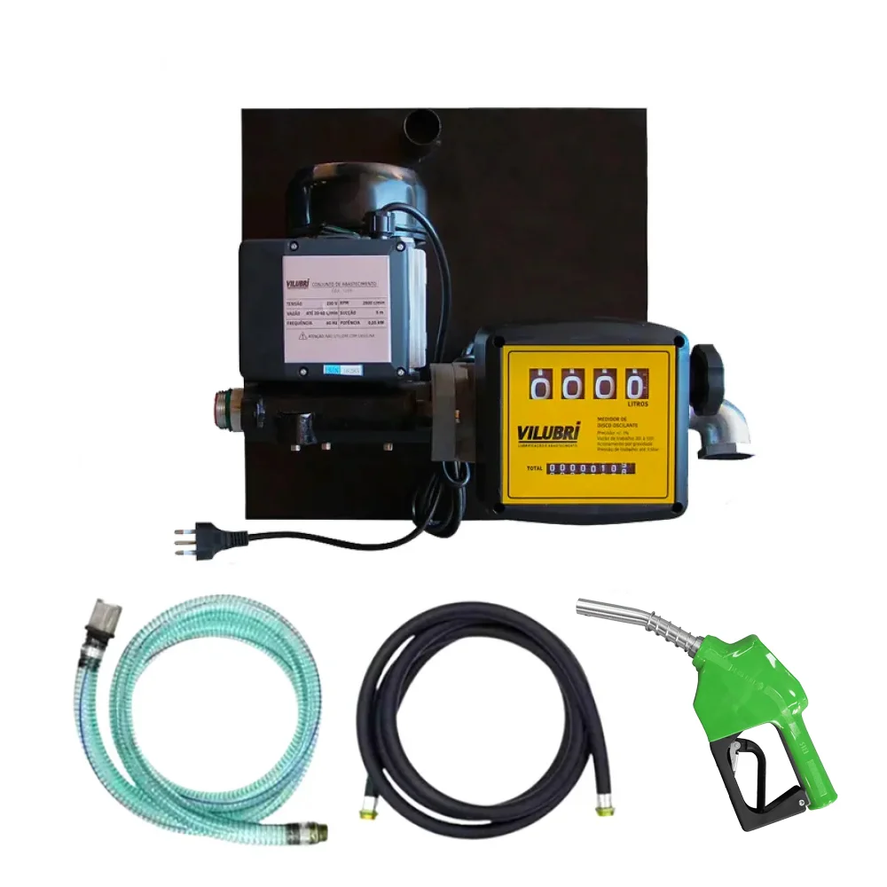 Bomba de Abastecimento para Óleo Diesel 220V 60LPM Com Bico automático - Vilubri