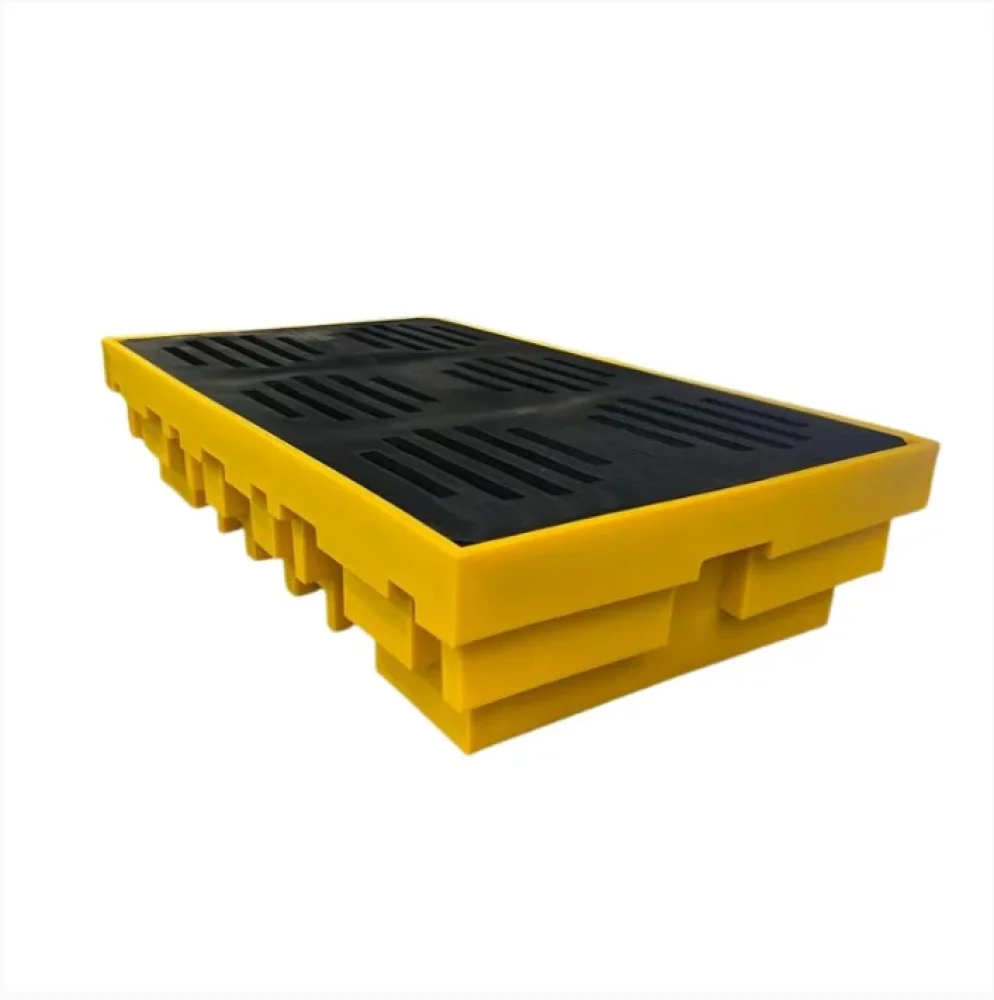 Bacia de Contenção para 2 Reservatorio IBC de 1000 Litros com Tampa Removível