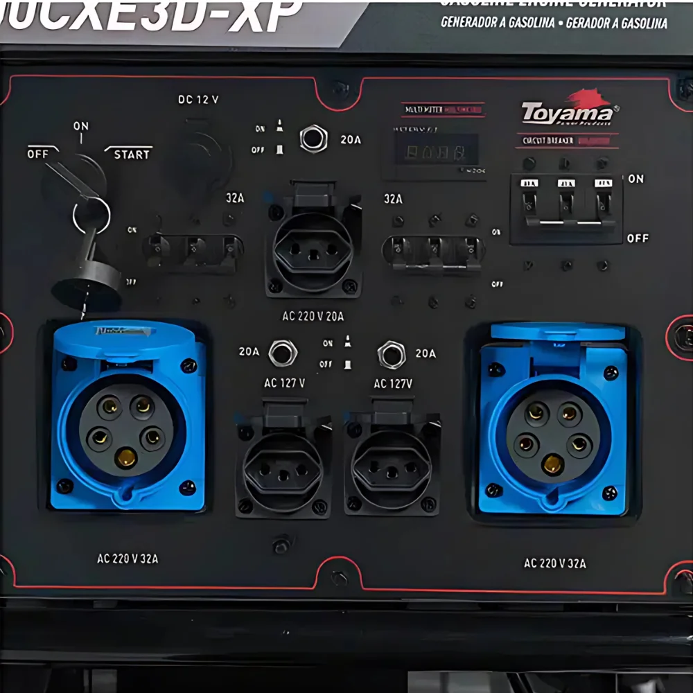 Gerador de Energia 17 KVA à Gasolina 713cc com Partida Elétrica 220V Trif  - Toyama-201-058