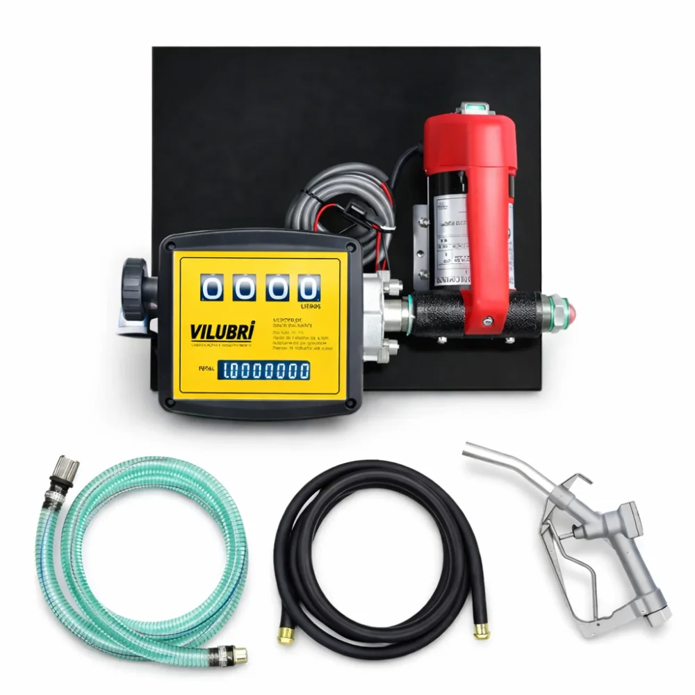 Kit Bomba de Abastecimento de Diesel 12V 40 L/Min e Reservatório 300 Litros - Vilubri-120321