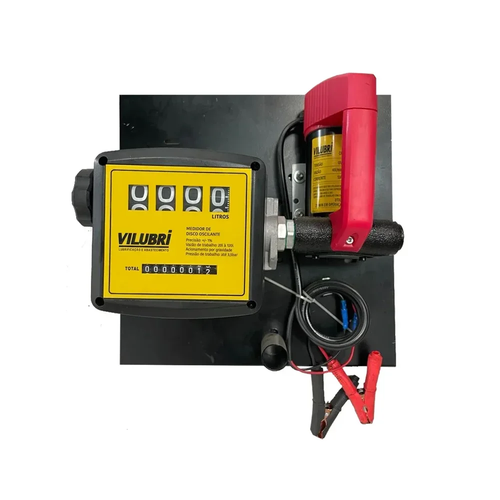 Kit Bomba de Abastecimento de Diesel 12V 40 L/Min e Reservatório 300 Litros - Vilubri-120321