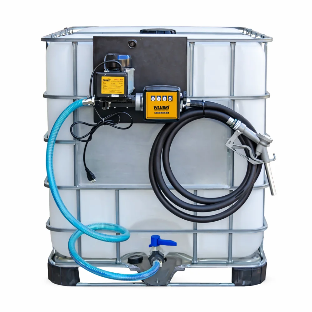 Kit Bomba de Abastecimento Diesel 220V 60Lpm Com Reservatório 1000L - Vilubri-REF3413