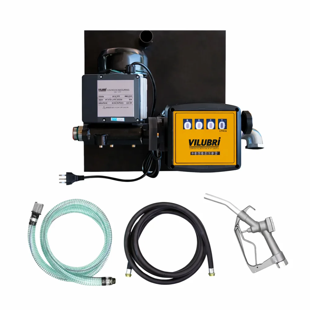Kit Bomba de Abastecimento Diesel 220V 60Lpm Com Reservatório 1000L - Vilubri-REF3413