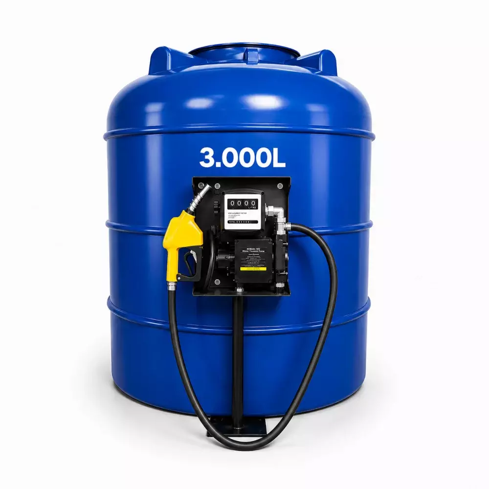 Kit Bomba de Abastecimento Para Diesel 220V 60Lpm Com Tanque de 3.000 Litros - Grein-T3000