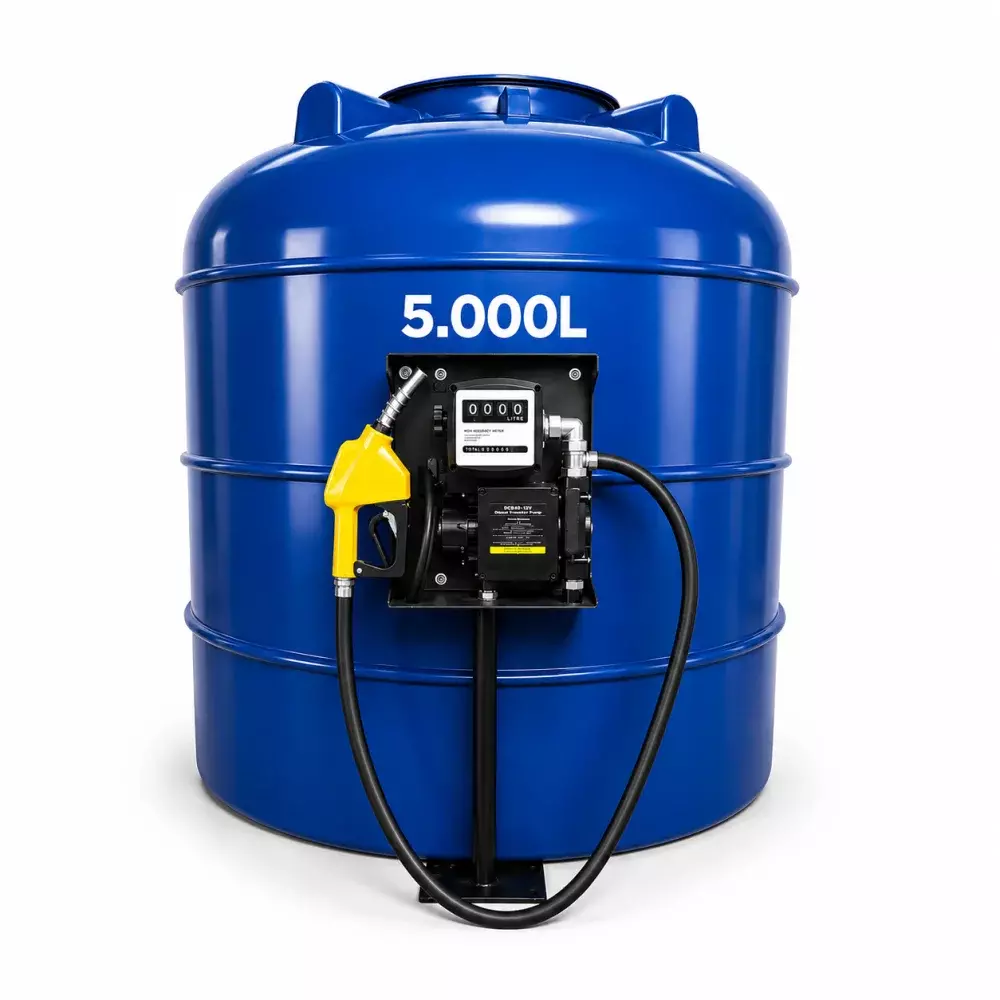 Kit Bomba de Abastecimento Para Diesel 220V 60Lpm Com Tanque Reservatório de 5.000 Litros - Grein-T5000