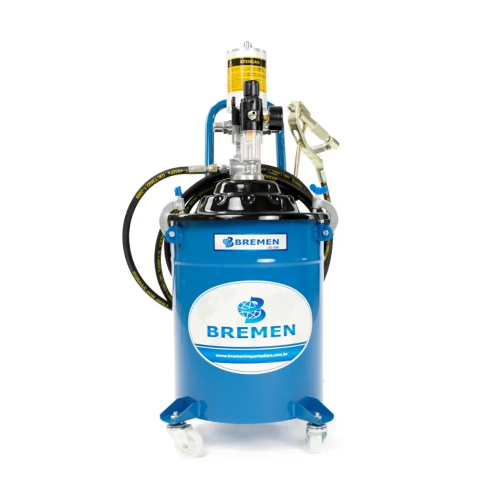 Unidade Propulsora 20Kg Para Graxa Pneumática Móvel Completa  - Bremen-8596