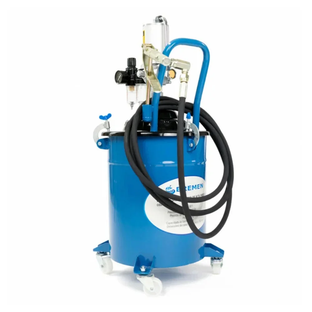 Unidade Propulsora 20Kg Para Graxa Pneumática Móvel Completa  - Bremen-8596