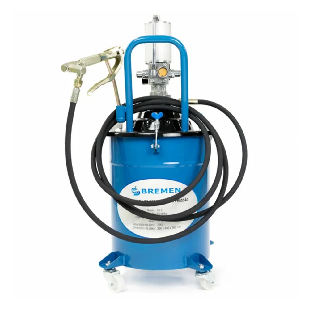 Unidade Propulsora 20Kg Para Graxa Pneumática Móvel Completa  - Bremen-8596