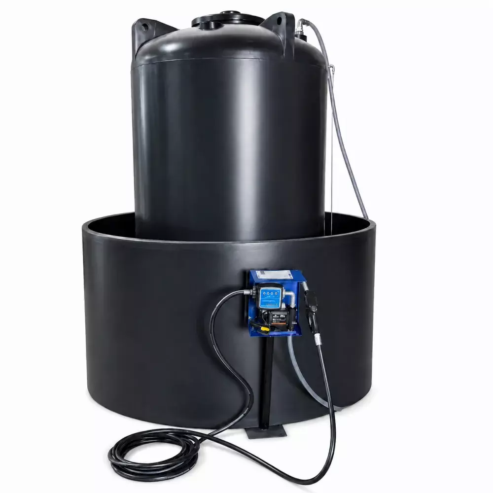 Tanque de Abastecimento Diesel com Bomba de Abastecimento 220V 60Lpm e Bacia de Contenção 10.000 Litros - Bremen-TP10000