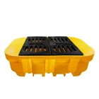 Bacia Pallet de Contenção 4 Tambor 1000 Litros com Tampa Removível