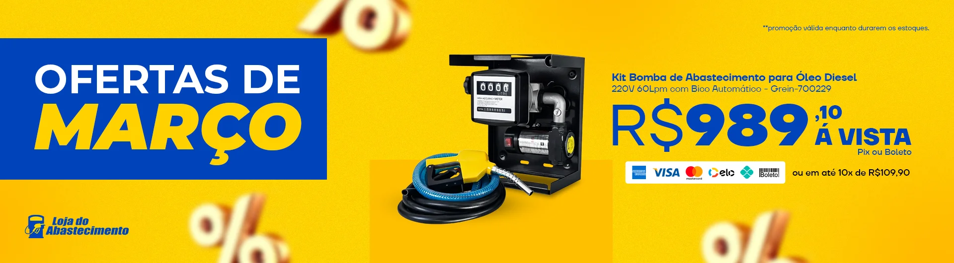 Kit Bomba de Abastecimento para Diesel 220V com Tanque de 5.000 Litros - Bremen