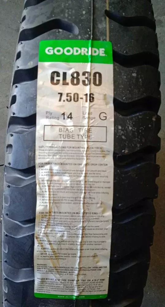 Pneu Goodride 7.50-16Lt 14Pr 122/118G CL 830 Tração