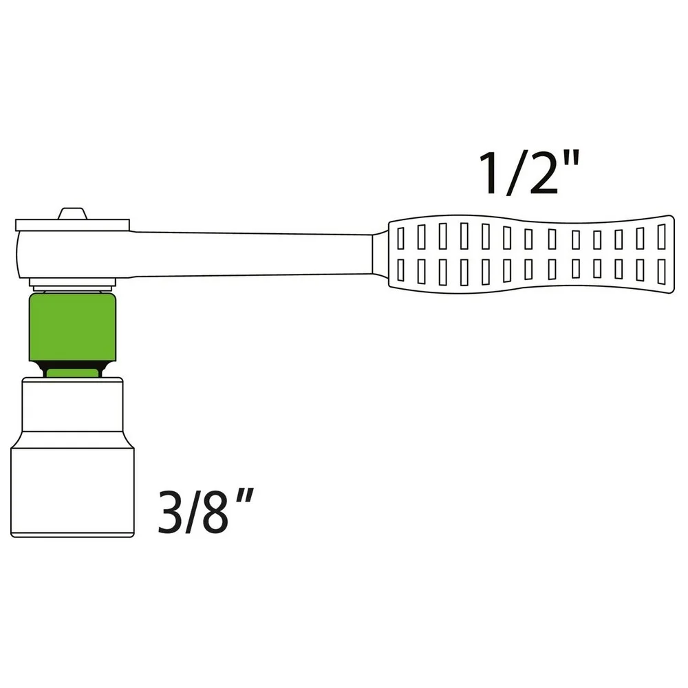 Adaptador de Soquete Quadrado Femea 1/2" Macho 3/4" CRV 1/2X3/4" Tramontina Pro 44848/102