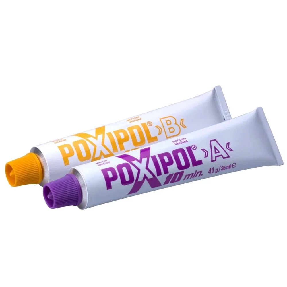 Adesivo Epoxi 10 Minutos Transparente 2pcs Solda Plastica 16G Tbr POXIPOL