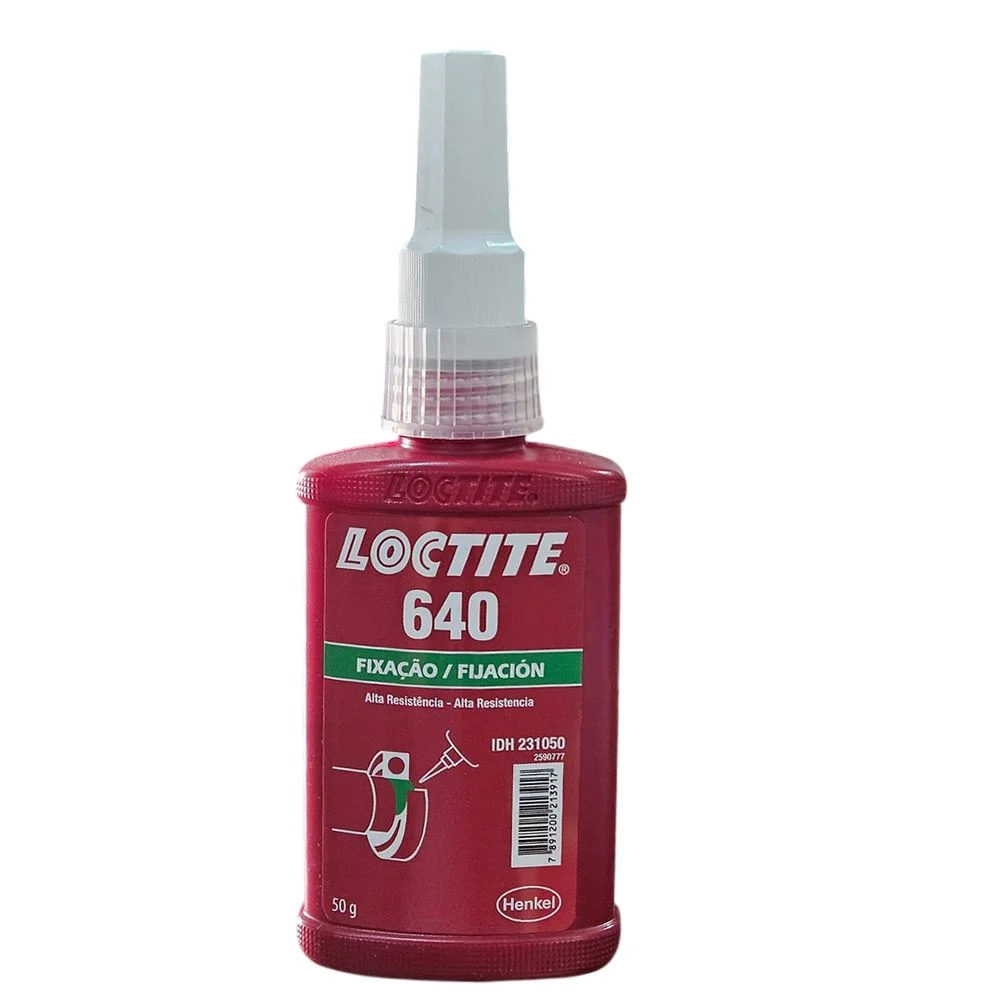 Adesivo Fixacao Anaerobica Alta Resistencia para Polia e Engrenagem 50CC Loctite 640