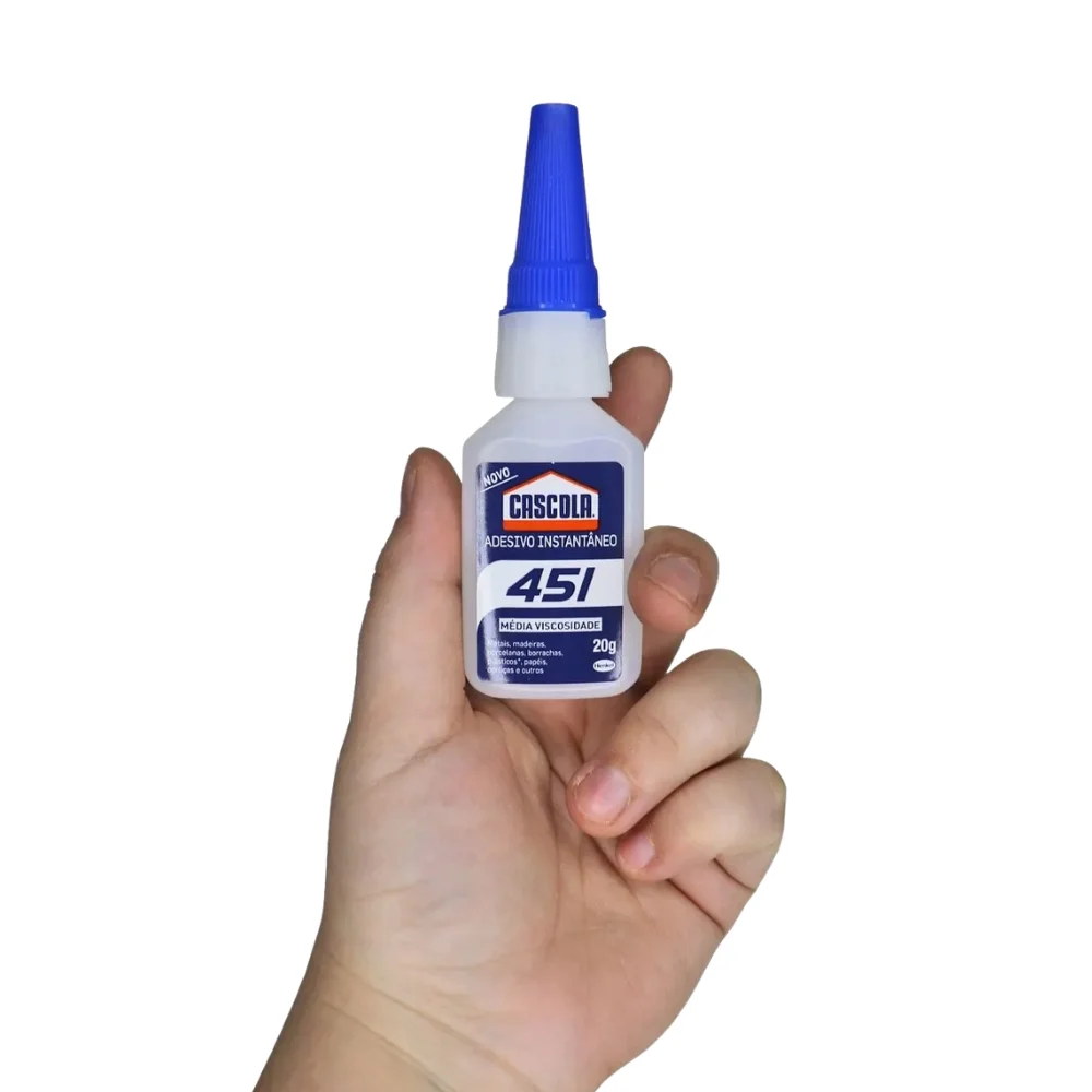 Adesivo Instantaneo Cascola Para Metal Madeira Plastico e Outros 20G Loctite 451