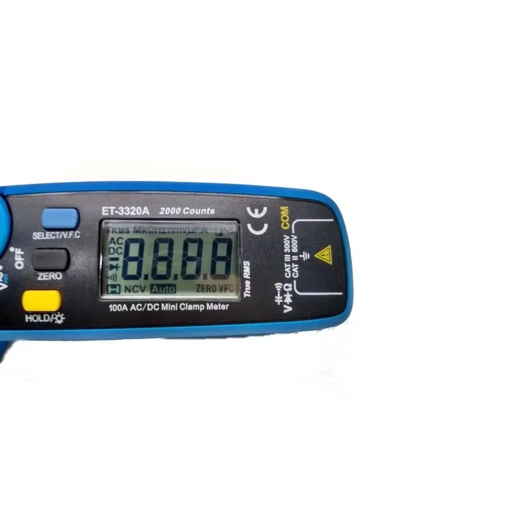 Alicate Amperimetro Digital 600V AC/DC CAT.III 300V 100A AC/DC Minipa ET-3320A