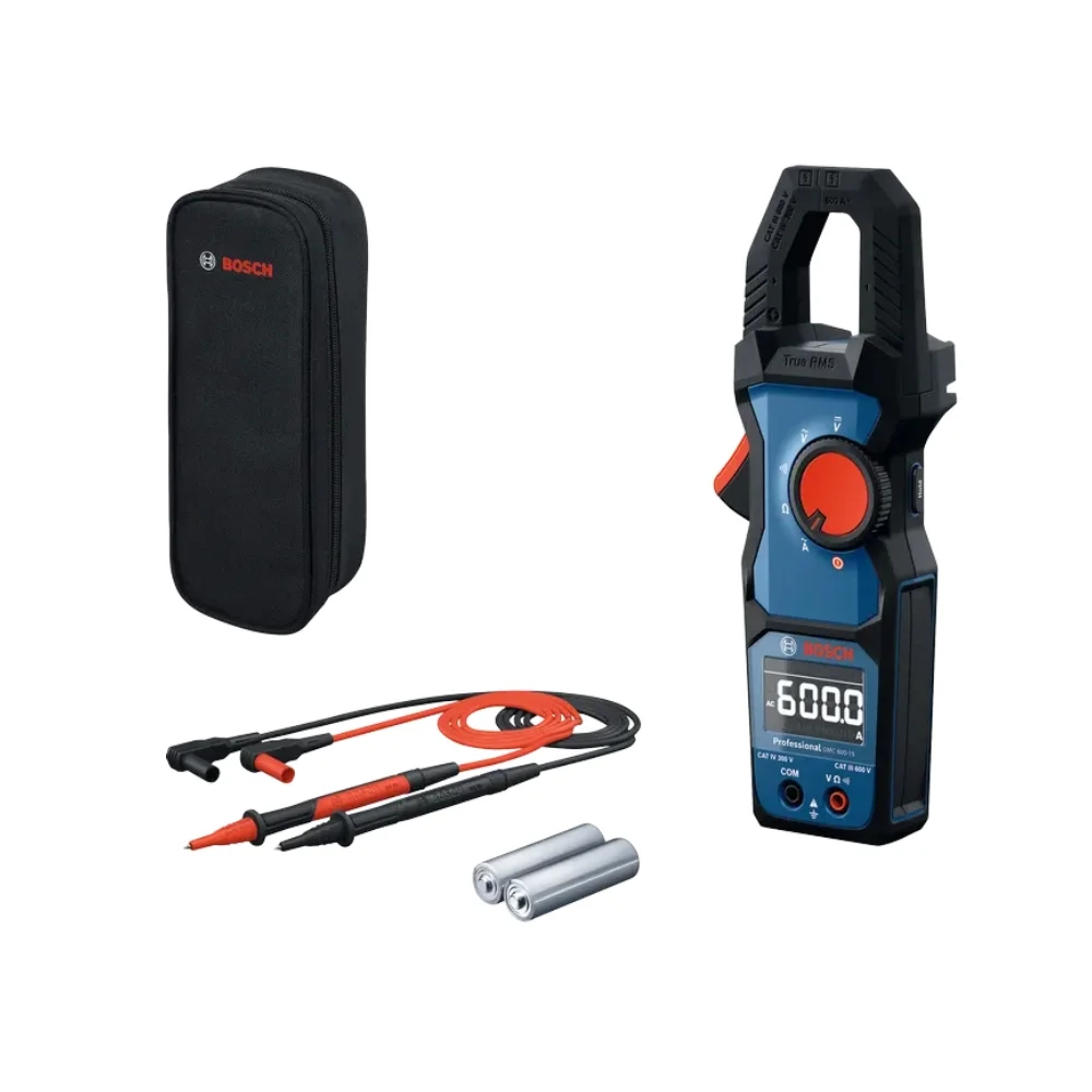 Alicate Amperimetro Digital 600V AC/DC CAT.III 600A AC Bosch GMC 600-15