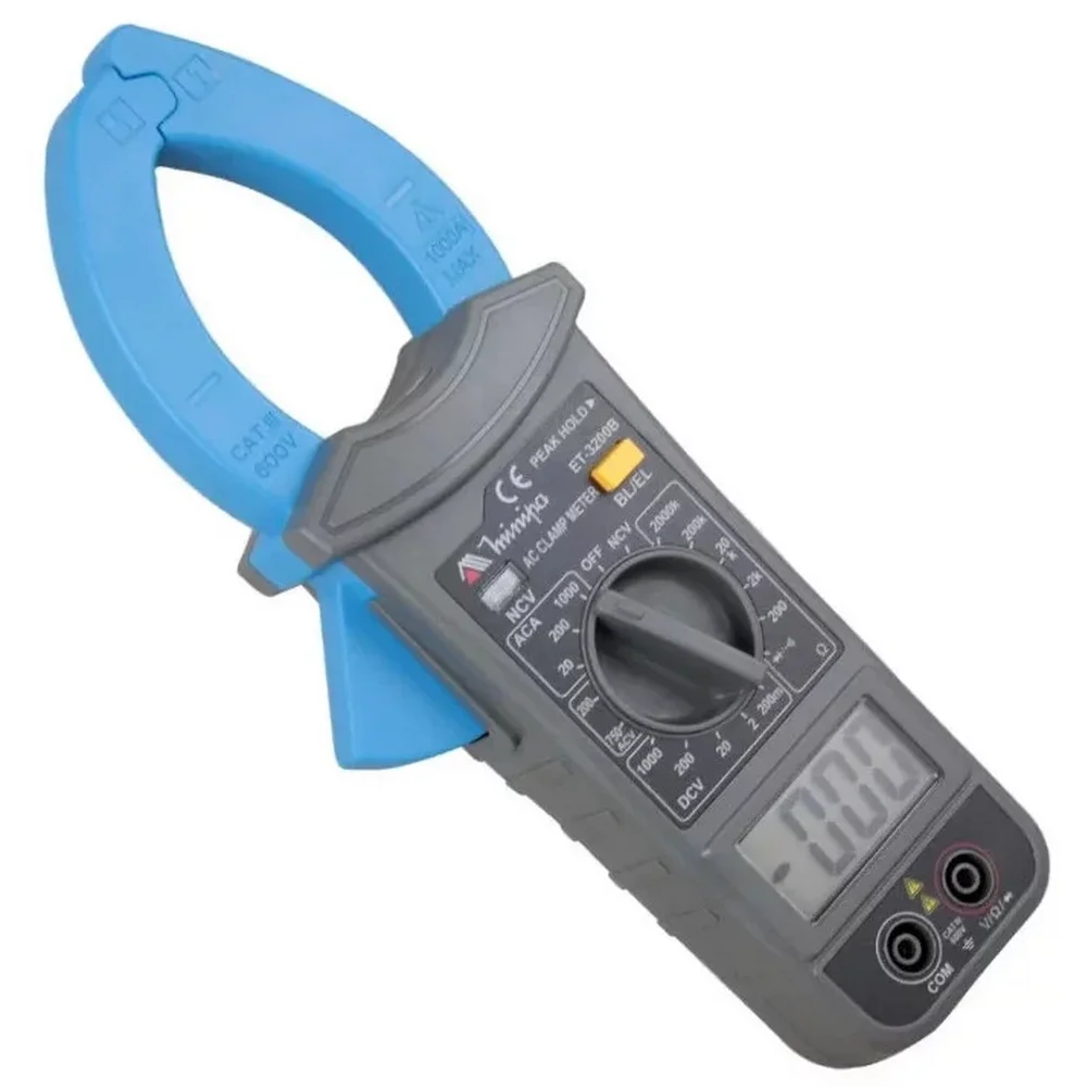 Alicate Amperimetro Digital 750V AC 1000V DC CAT.III 600V 1000A AC Minipa ET-3200B