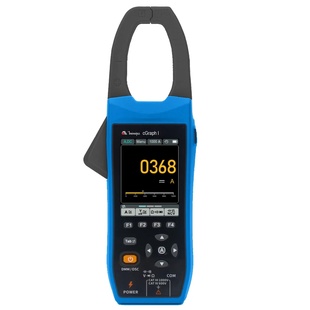 Alicate Amperimetro Digital Com Funcao Osciloscopio 1000V AC/DC CAT.III 1000A AC/DC Minipa CGRAPH I