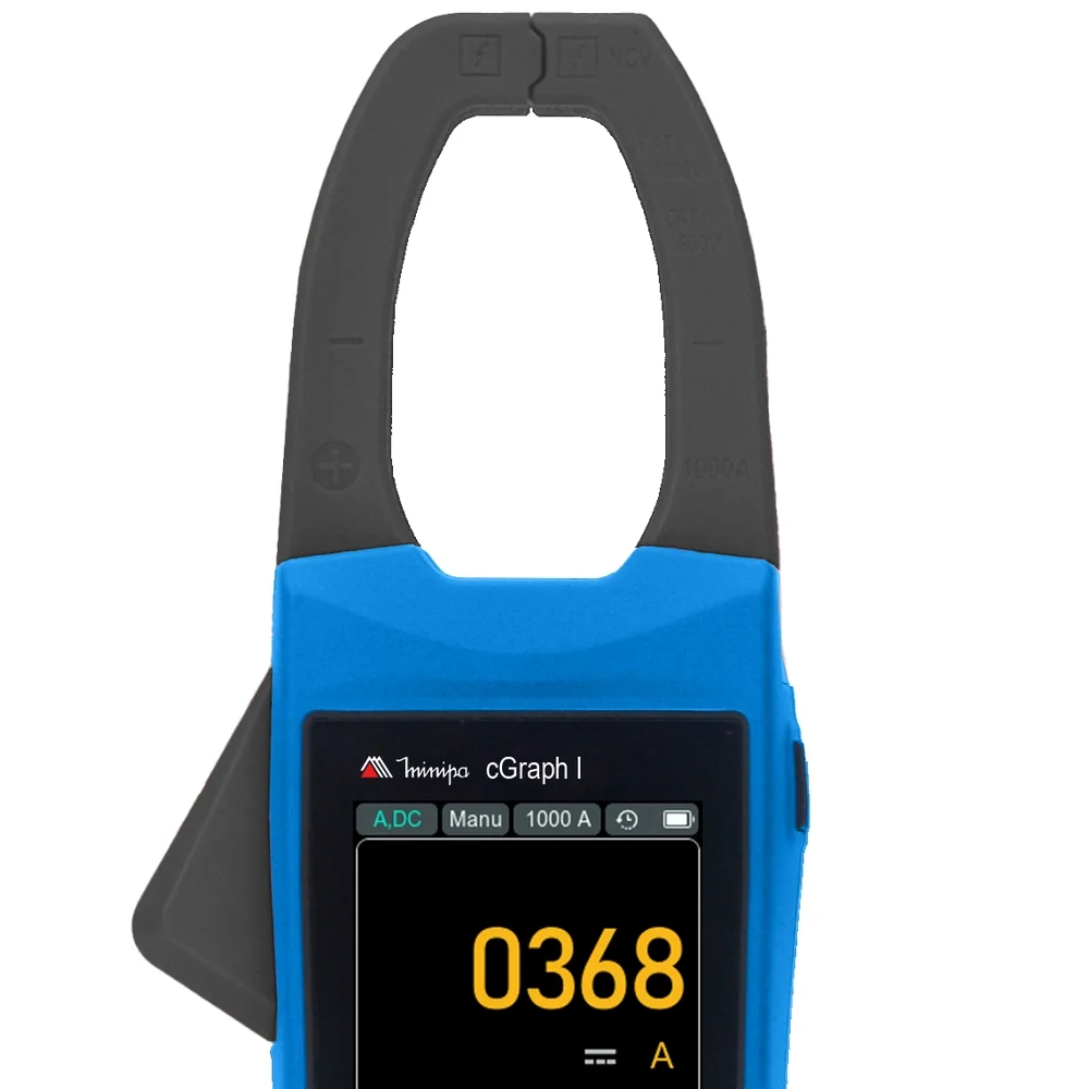 Alicate Amperimetro Digital Com Funcao Osciloscopio 1000V AC/DC CAT.III 1000A AC/DC Minipa CGRAPH I