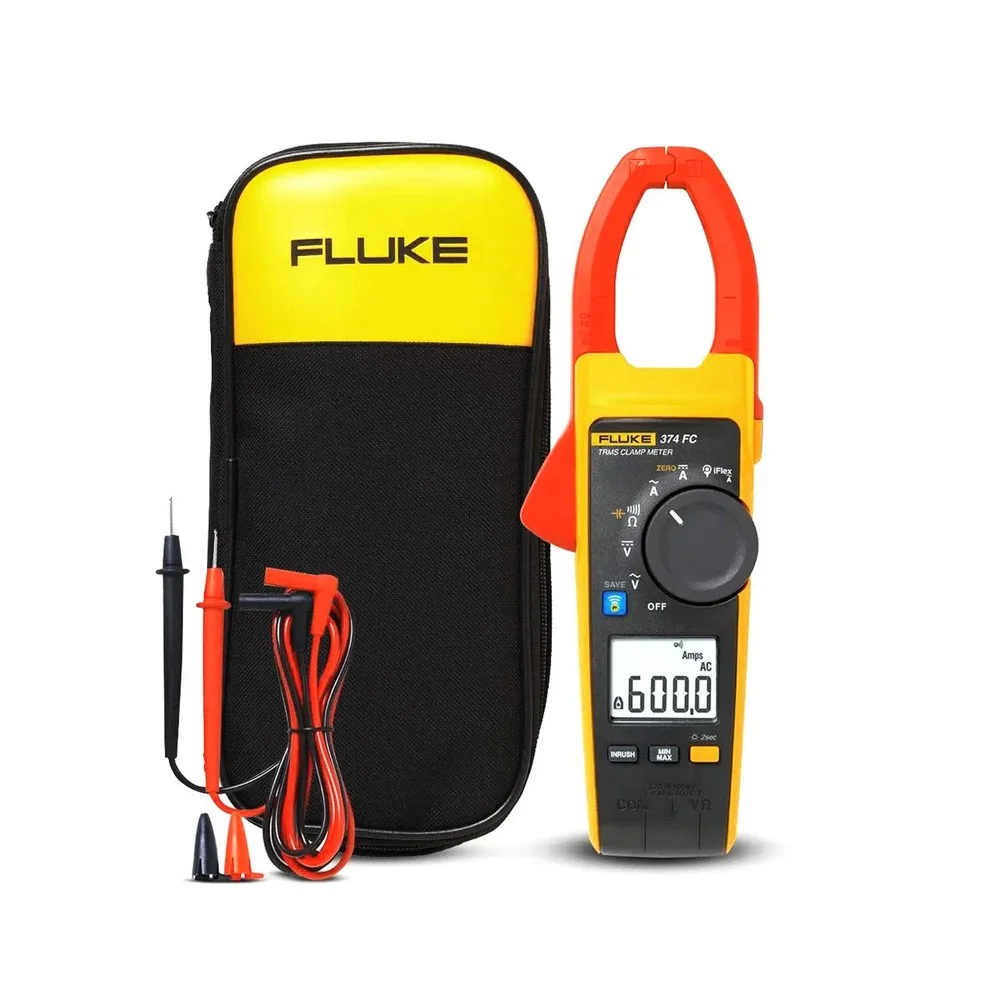 Alicate Amperimetro Digital True RMS 600V AC/DC CAT.IV 600A AC/DC Fluke 374 FC