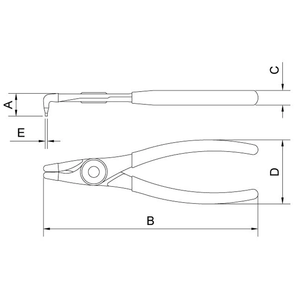 Alicate para Aneis Internos Curvo CRV 12" Tramontina Pro 44009/112