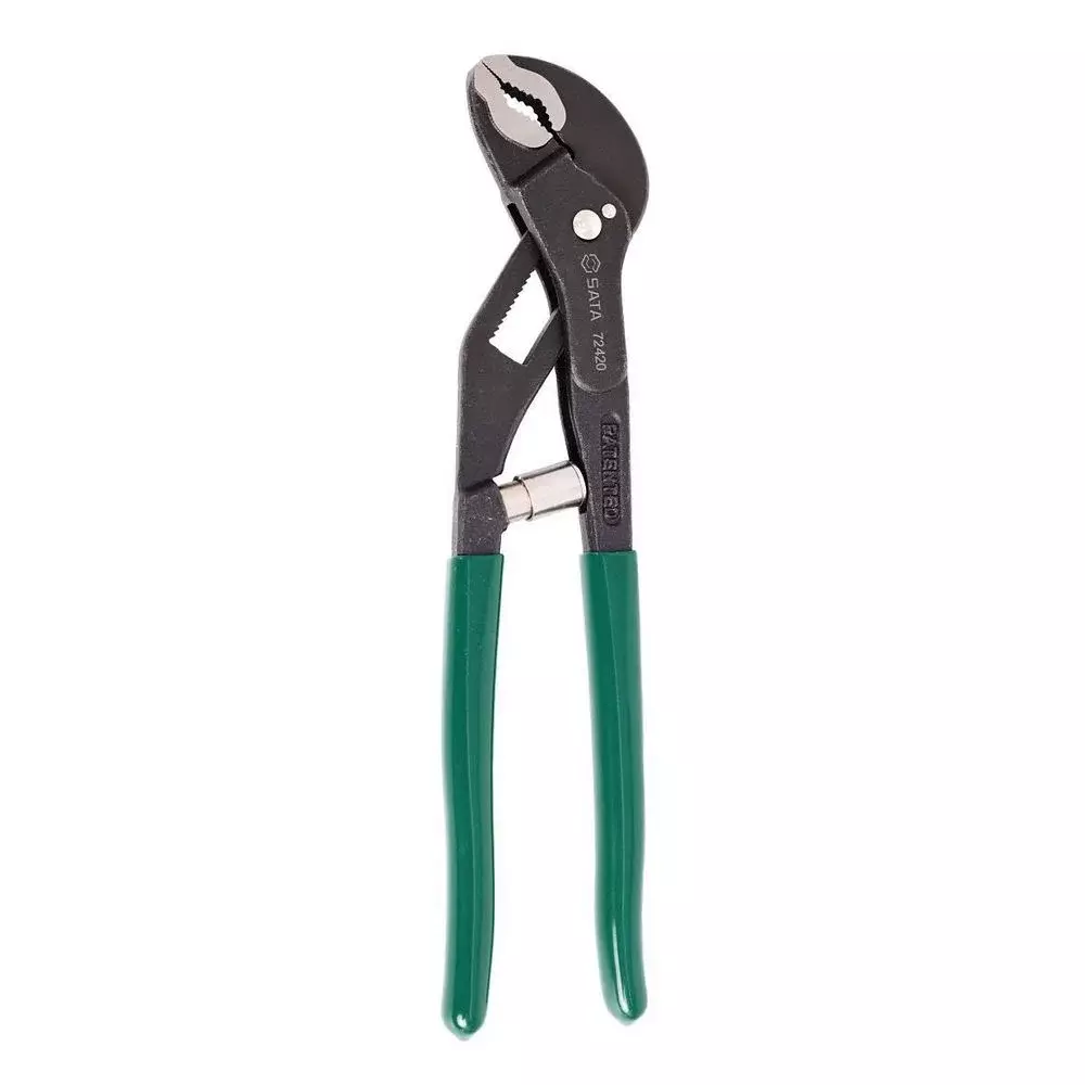 Alicate Bomba D'agua Auto Ajustavel Mordente Curvo Cabo Plastificado CRV 10" Sata ST72420