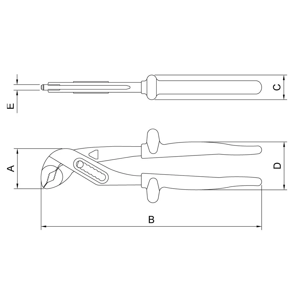 Alicate Bomba D'agua Isolado 1000V IEC 60900 NR10 Duplo Isolamento CRV 10" Tramontina Pro 44308/010