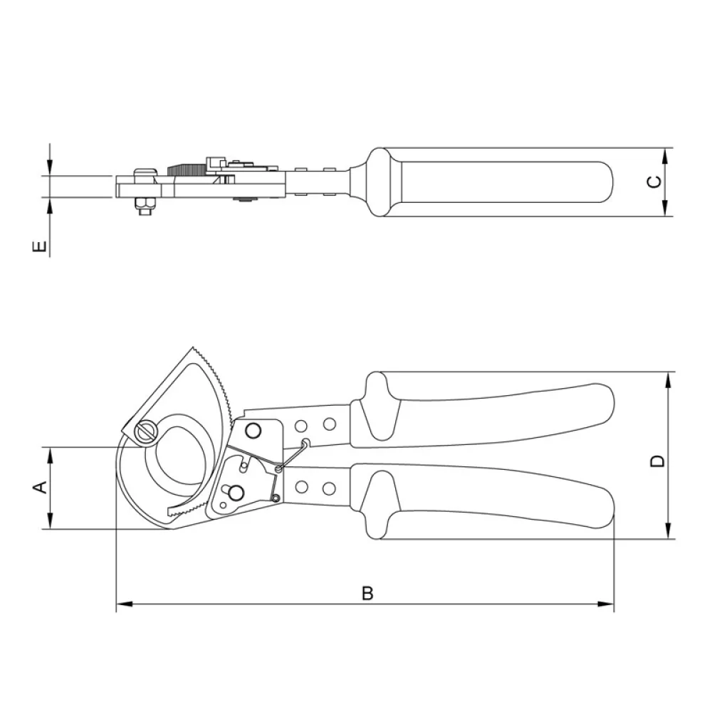 Alicate Corta Cabo Metal Isolado 1000V IEC60900 Duplo Isolamento 10"-32MM Tramontina Pro 44306/026
