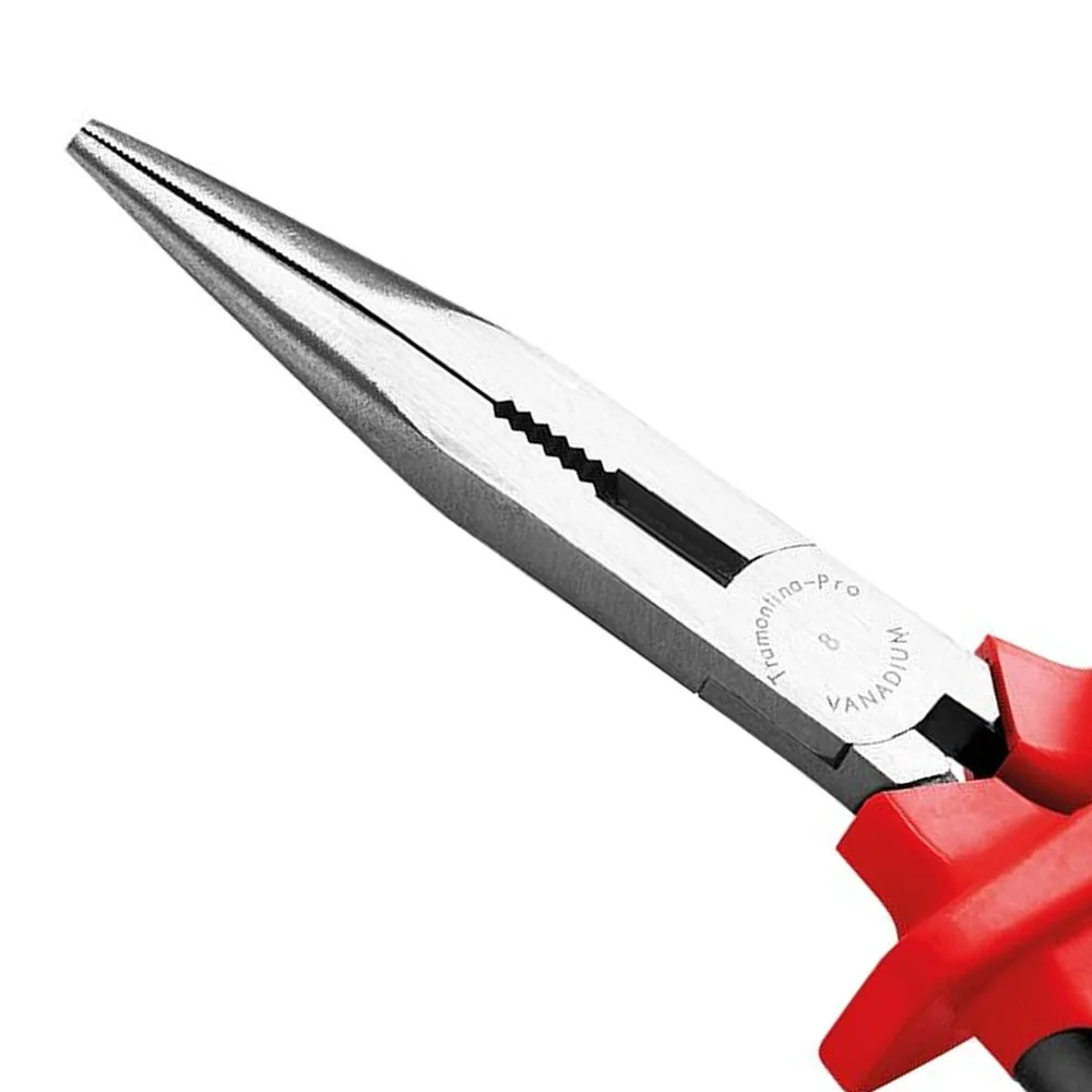 Alicate de Bico Meia Cana Isolado 1000V IEC60900 NR10 CRV 8" Tramontina Pro 44312/018