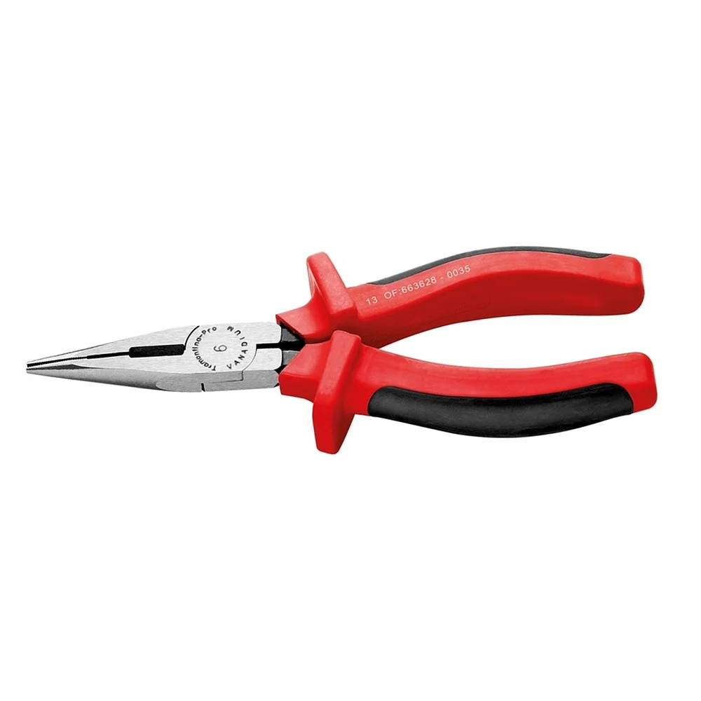Alicate de Bico Meia Cana Isolado 1000V IEC60900 NR10 CRV 6" Tramontina Pro 44302/016