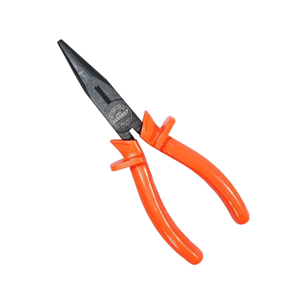 Alicate de Bico Meia Cana Isolado 1000V Tipo Telefone NBR9699 NR10 CRV 6.1/2" Gedore 8132-160 IOX