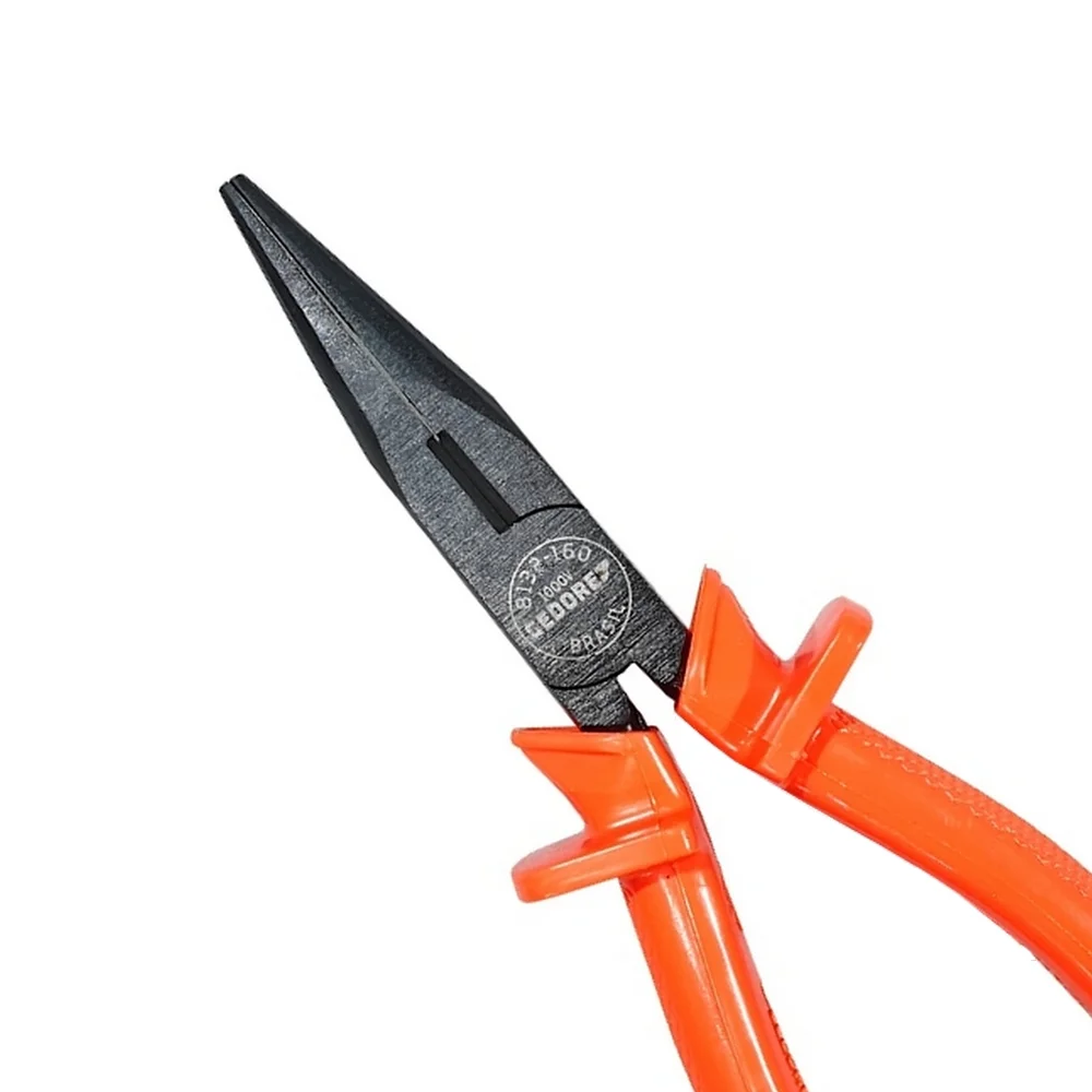 Alicate de Bico Meia Cana Isolado 1000V Tipo Telefone NBR9699 NR10 CRV 6.1/2" Gedore 8132-160 IOX