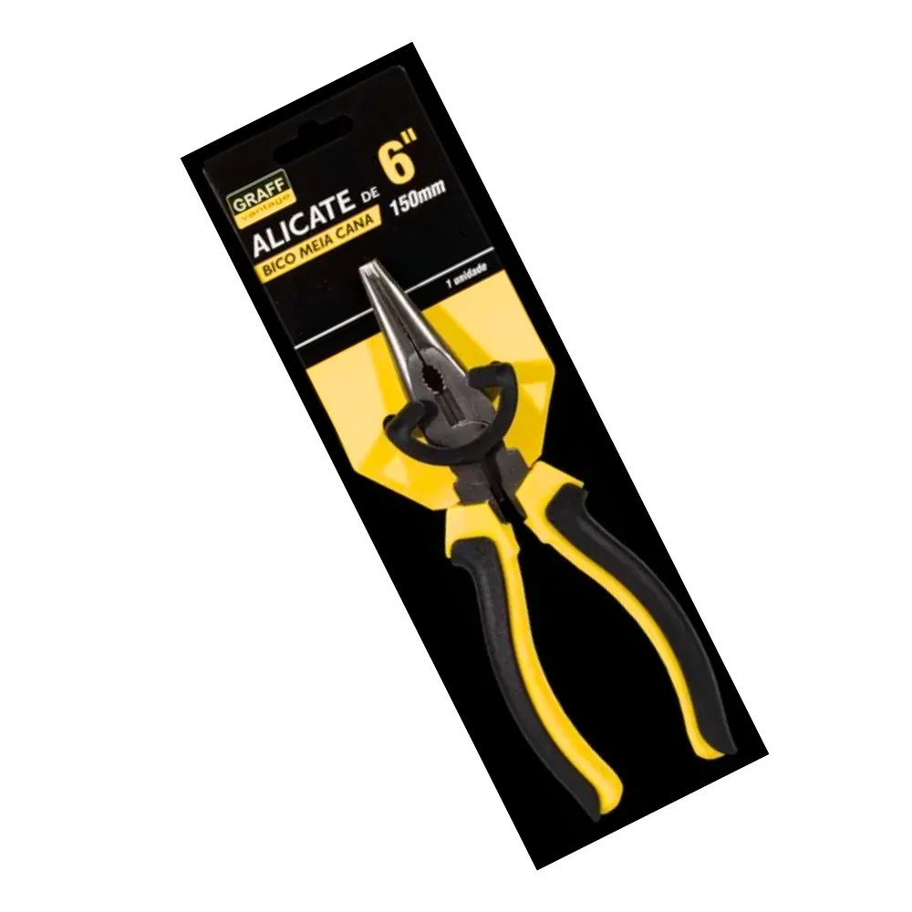 Alicate de Bico Meia Cana Isolado 6" Graff 6880001