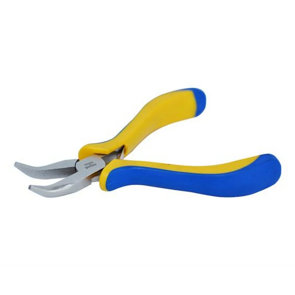 Alicate de Bico Meia Cana Longo Curvo Cabo Emborrachado 5" Hikari HK-500