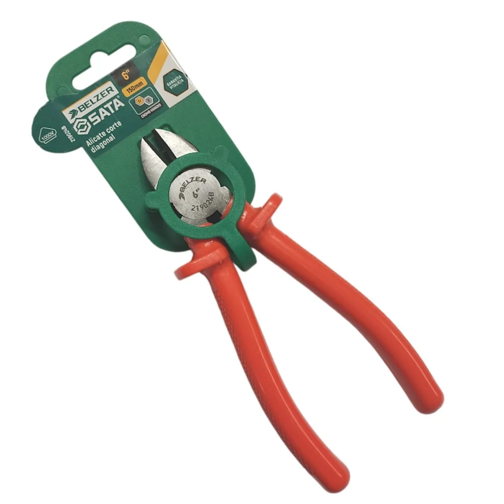 Alicate de Corte Diagonal Isolado 1000V NBR9699 NR10 CRV 6" Belzer 219024B