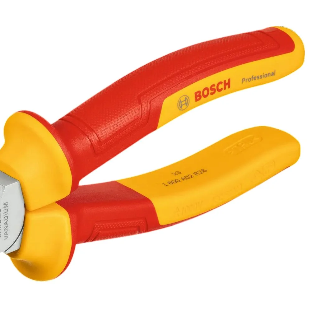 Alicate de Corte Diagonal Isolado 1000V VDE EN/IEC60900 CRV 6.1/4" Bosch 1600A02ND9