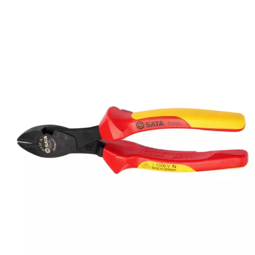 Alicate de Corte Diagonal Isolado 1000V VDE IEC60900 Oxidado CRV 8" Sata ST72620