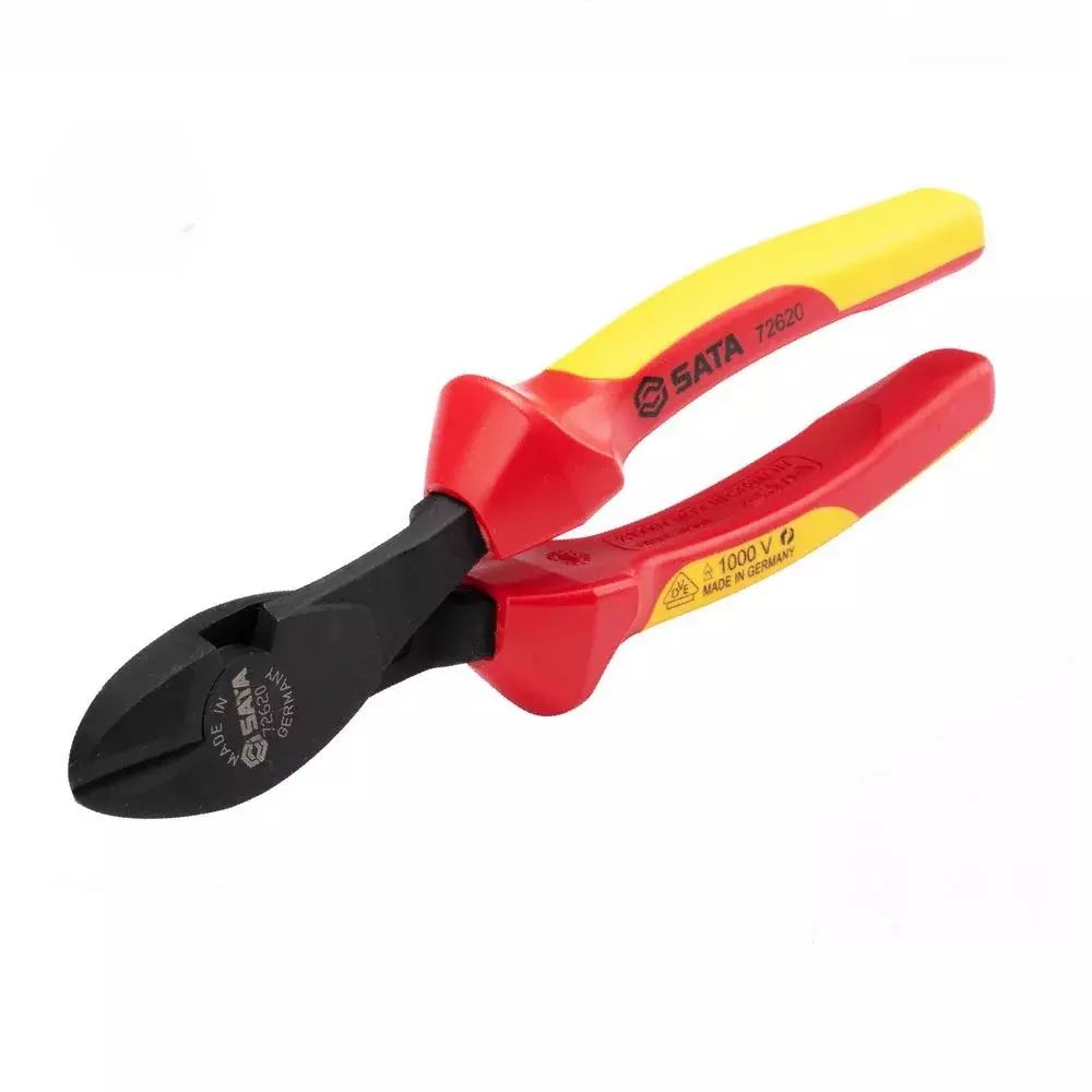 Alicate de Corte Diagonal Isolado 1000V VDE IEC60900 Oxidado CRV 8" Sata ST72620