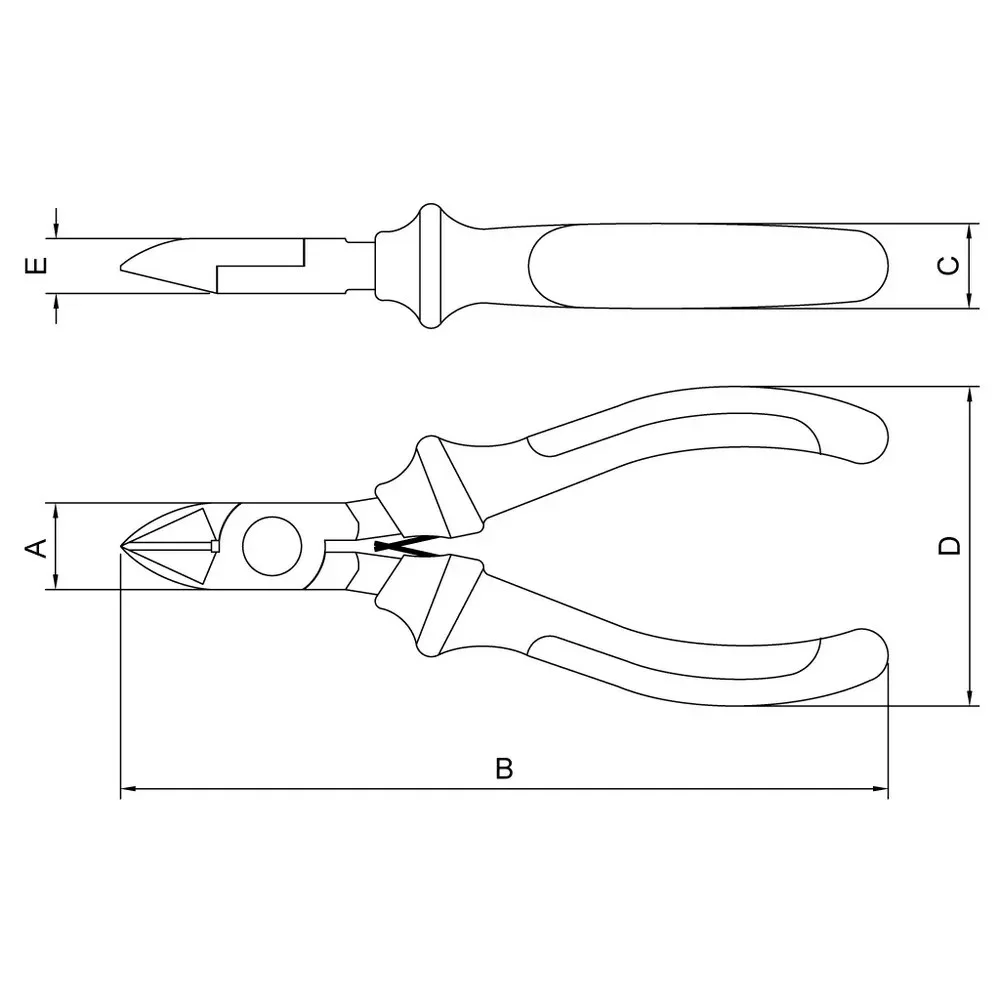 Alicate de Corte Diagonal Isolado Para Eletronica CRV 4" Tramontina Pro 44070/101