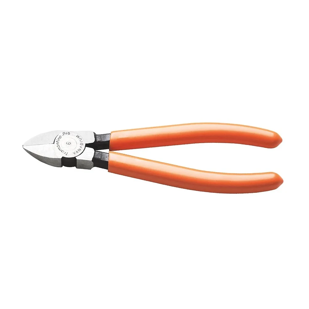 Alicate de Corte Diagonal Rente Cabo Plastificado CRV 6" Tramontina Pro 44002/126