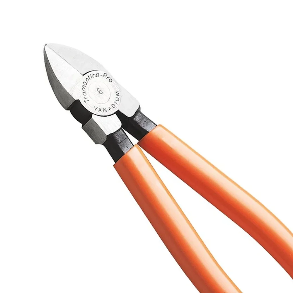 Alicate de Corte Diagonal Rente Cabo Plastificado CRV 6" Tramontina Pro 44002/126